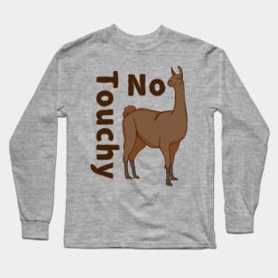 No Touchy Llama Long Sleeve T-Shirt